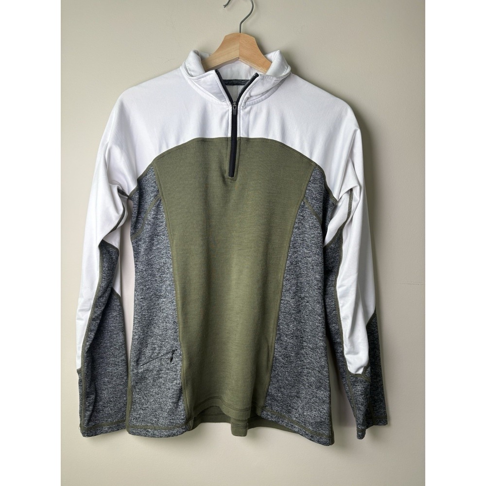 Women's Woolx Rory Quarter Zip Athletic Top Size Medium